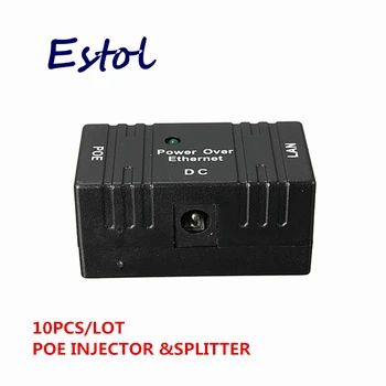 10 шт./лот Разъем RJ45 POE Инжектор Питания через Ethernet Адаптер коммутатор Для IP-камеры, адаптер IP-телефона конвертер CCTV AP