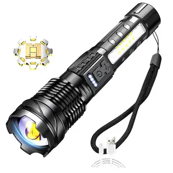 Портативные светодиодные фонари USB Перезаряжаемый Открытый Водонепроницаемый фонарь для Кемпинга COB Рабочий фонарь Высокой мощности Аварийные фонари