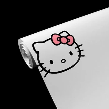 Белый Розовый мультфильм Принцесса Комната для девочек Фон обои Рулон Нетканые Милые Мультяшные кошки в горошек Детская настенная бумага