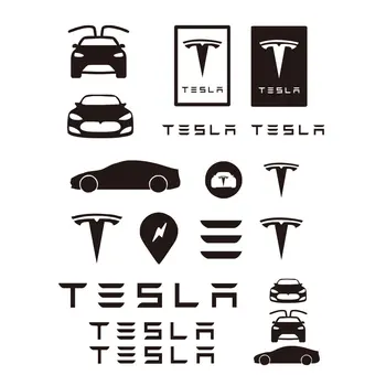 27 см X 23 см для Tesla, графические наклейки с логотипом TM3 TMX TMS, наклейка на автомобиль, наклейка на автомобиль, автомобильные аксессуары, винил KK