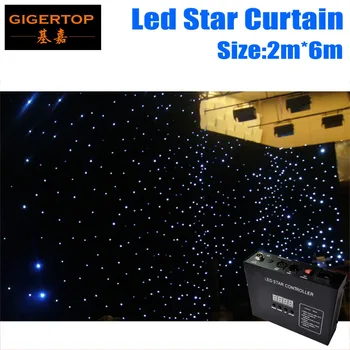 Дешевая цена 2 М * 6 М и 6 М * 2 М Высококачественный Цветной Занавес RGBW/RGB LED Star Cloth С Контроллером 90 В-240 В Световой Занавес