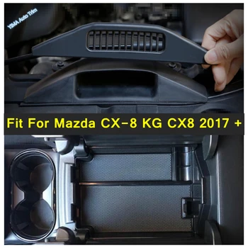 Автомобильный Стайлинг, вентиляционное отверстие для двигателя, защитная крышка, наклейки для отделки, Пластик Для Mazda CX-8 KG CX8 2017-2021, черные аксессуары