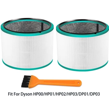 2 шт. Замена фильтра Воздухоочистителя для настольных очистителей Dyson HP01, HP02, DP01, Совместимых с домашним воздухоочистителем Dyson Pure