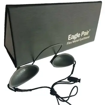 190nm-14000nm IPL Лазерный Фотон Металлический Eyeshield Защитная Повязка Для Глаз Из Нержавеющей Стали Очки OD7 + CE Beauty Client Eye Protect