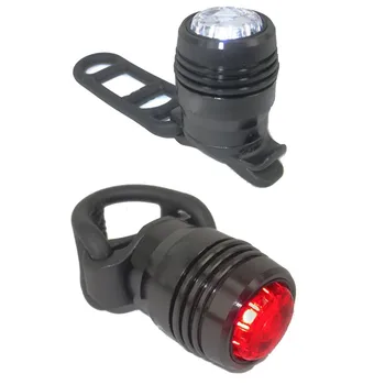Комплект освещения для велосипеда, USB перезаряжаемая фара, задний фонарь, умные велосипедные фары для крепления телефона для передних и задних велосипедов, велосипедная лампа