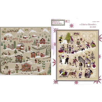 Китайские наборы для вышивания крестиком, вышивка рукоделием, Снег, Рождество, карнавал, 16 карат, 14 карат, 18 карат, наборы 