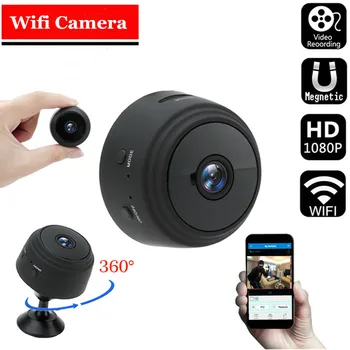 Мини-камера A9 2.4G WiFi Беспроводной Мониторинг видеонаблюдения Видеокамера Безопасности 1080P Ночного видения Обнаружение движения Умный Дом