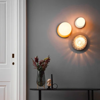 Современный потолочный светильник со стеклянным шаром, Скандинавское светодиодное внутреннее освещение для гостиной, коридора, спальни, холла, Минималистичный потолочный светильник для входа