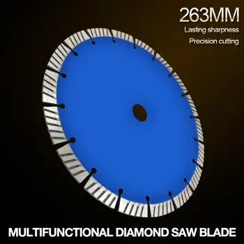 263 мм Разделенный Зуб Сегментированной формы Алмазный Пильный диск для резки вулканических пород, Поддерживающий влажную/сухую резку для бетона/каменной кладки