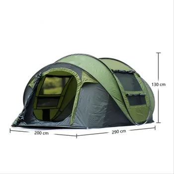 Acome роскошные двухкомнатные очень большие палатки для кемпинга на 4-8 человек, водонепроницаемая семейная палатка для кемпинга на открытом воздухе