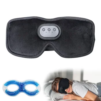 Наушники Bluetooth Sleep Mask для Мужчин и Женщин с Охлаждающей Гелевой Прокладкой, Затемняющая Маска для глаз Bluetooth Sleep Mask для Путешествий в самолете