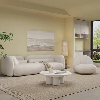 Роскошный тканевый диван для гостиной, Современная спальня, Плюшевый минималистичный Деревянный секционный диван-кровать, Скандинавская мебель Divani Da Soggiorno