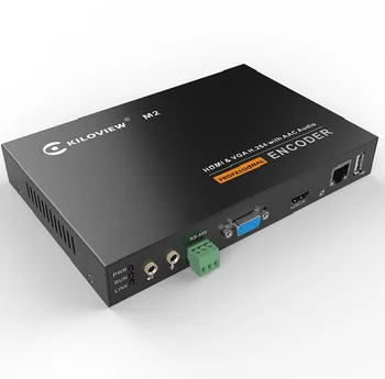 H.264 Конвертер видео с двойным входом HDMI VGA в IP, Поддержка потокового видеокодера RTMP RTSP RTP Onvif