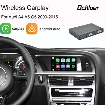 Беспроводной интерфейс Apple CarPlay Android Auto Для Audi A4 A5 Q5 2009-2015, с функциями AirPlay Mirror Link Car Play Youtobe