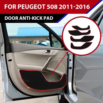 высококачественная наклейка на дверь автомобиля с защитой от ударов, защитный коврик из полиэстера, защитный коврик для боковых краев Peugeot 508 2011-2016