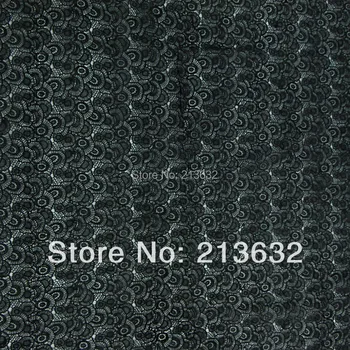 POs88-204 черная кружевная ткань текстильные аксессуары классическая компьютерная обработка вышивки растворимая ткань для штор