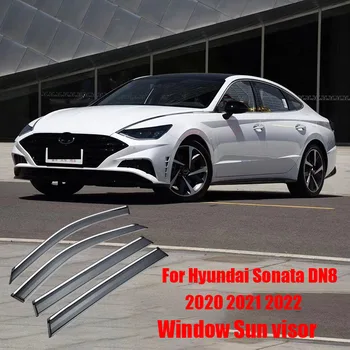 Для Hyundai Sonata DN8 2020 2021 2022 Оконный козырек из ПК пластикового дождевика Аксессуары для окон Автомобильные принадлежности