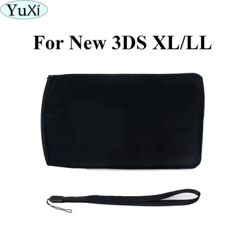 YuXi Для нового 3DS XL/LL Мягкая Тканевая Защитная Дорожная Портативная Сумка для хранения Чехол + ремешок на запястье для 3DSXL/3DSLL