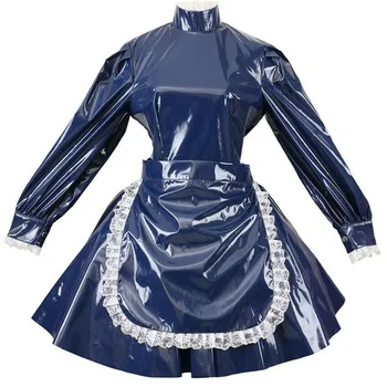 Новое мини-платье для сисси из ПВХ для горничной, Туалетный столик, юбка на заказ