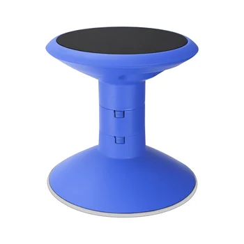 Пластиковый Вращающийся стул Storex без спинки, регулируемая высота сиденья 12-18 дюймов, синий