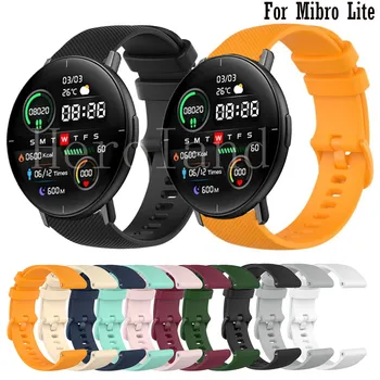 ремешок для часов 20 мм для смарт-часов Mibro lite, Силиконовые браслеты Для Xiaomi Mibro Air/Цветные/Для браслета Haylou RS3 LS04