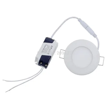 светодиодная панель, круглый ультратонкий потолочный светильник 2835SMD 3 Вт, лампа 85 ~ 265 В для кухни, освещения ванной комнаты CE RoHS