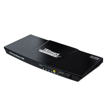 TESmart Displayport HDMI Переключатель с двумя Мониторами Поддержка 4K 60HZ USB Устройства Для Домашнего Офиса 4x2 HDMI DP KVM Переключатель Селектор