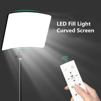Фотостудия LED 2700K-5700K Видео Заполняющая лампа, Световая панель, освещение для фотосъемки со штативом, штекер EU US для прямой трансляции