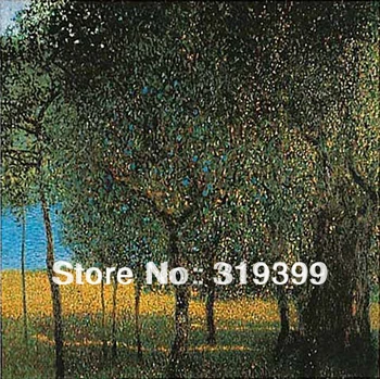 Репродукция картины Густава Климта маслом на льняном холсте, Фруктовые деревья, бесплатная доставка DHL или FedEx, ручная работа, музейное качество