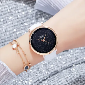 Модные силиконовые часы с полной Звездой, Женский Простой Темперамент, Силиконовый ремень, кварцевые часы, Спортивные женские часы