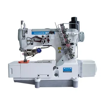 Высокоскоростная швейная машина с блокировкой pneumatci с прямым приводом с пневматическим автоматическим триммером HK-500PUT, применимый к обычным тонким материалам