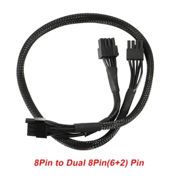 Модульный кабель от 8PIN до двойного 8PIN (6 + 2) для EVGA G + G2 G3P2 T2 GS GPU PCIe 8Pin 6 + 2Pin к PCIe CPU 8Pin 18awg