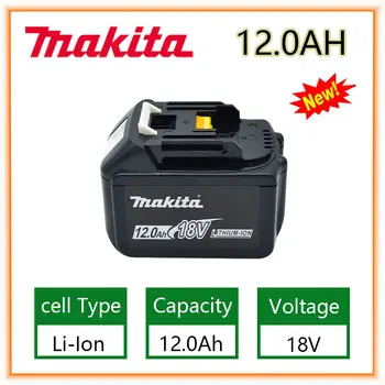 Makita Сменная батарея 18V 12.0Ah Для BL1830 BL1830B BL1840 BL1840B BL1850 BL1850B перезаряжаемая батарея светодиодный индикатор