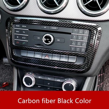 Отделка Центральной консоли из Углеродного Волокна в стиле CD-рамки Для Mercedes Benz A W176 2013-18 GLA X156 2013-15 CLA C117 2013-18 Class