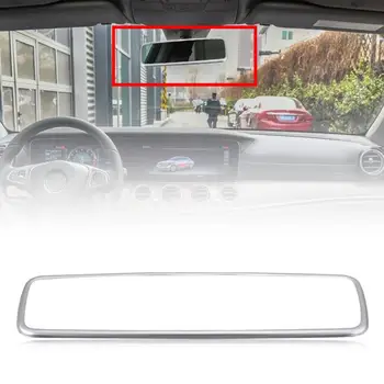 Отделка Рамы зеркала заднего вида в салоне автомобиля Нержавеющая Сталь Хром для Mercedes Benz E Class W213 2016 2017 2018 Автомобильные Аксессуары