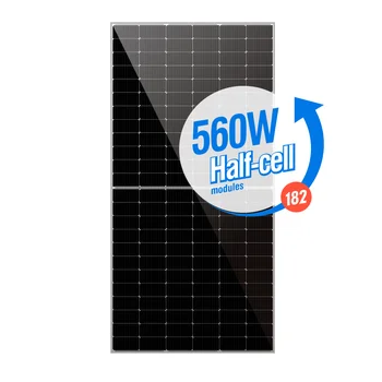 Высококачественная плоская панель солнечной системы PERC, монокристаллический кремний 560 Вт, высокоэффективный фотоэлектрический модуль прямых продаж