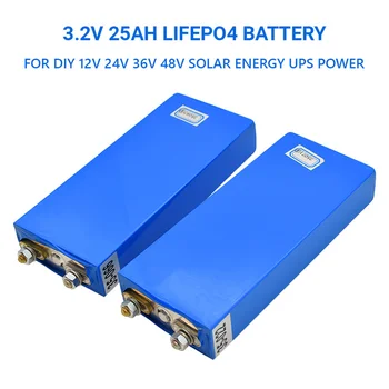 3,2 В 25Ah Lifepo4 Аккумуляторная ячейка 25000 мАч литий-железо-фосфатные глубокие циклы для Diy 12 В 24 В 36 В 48 В Солнечной энергии ИБП