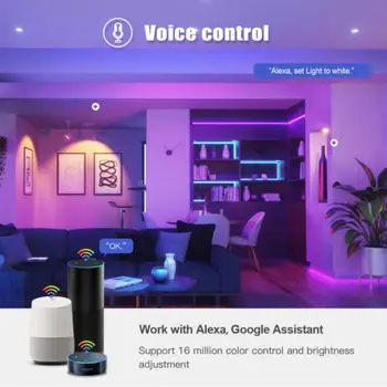 CORUI WIFI Умная Лампочка E27 RGB C + W Светодиодная Лампа Alexa Google Home Голосовое Управление 9 Вт С Регулируемой Яркостью Лампочки Работают С Cozylife