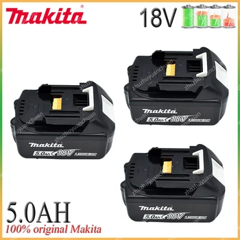 Makita Оригинальный Литий-ионный Аккумулятор 18V 5000mAh 18v Сменные Батареи для дрели BL1860 BL1830 BL1850 BL1860B