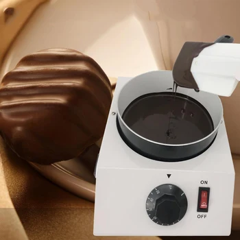 Мини-Электрическая машина для плавления шоколада DIY Печь 40 Вт с одним Горшком, Керамический Цилиндр для темперирования с антипригарным покрытием 220 В 110 В