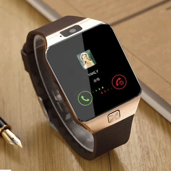 Умные часы DZ09 Со слотом для sim-карты Push-сообщение Bluetooth Подключение телефона Android Лучше, чем умные часы Мужские часы