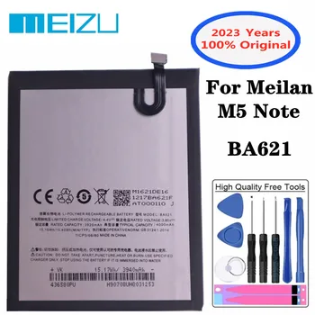 2023 года BA621 Оригинальный Аккумулятор Для Meizu M5 Note 5 Note5 M621N M621Q M621H M621M 4000Ah Высококачественный Аккумулятор для телефона + Инструменты