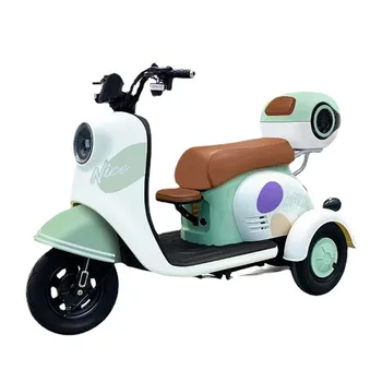 Комбинированный электротрицикл с амортизацией спереди и сзади, светодиодные фары высокой яркости, вакуумная шина мотоцикла