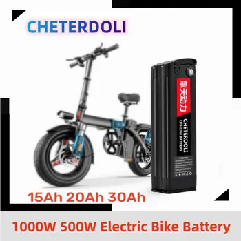 48V 20Ah 15Ah Silverfish Литиевый Электрический Велосипед 1000W 500W 24V 36V Литий-ионный Электрический Велосипед 48v18650 Аккумуляторная батарея + Зарядное устройство