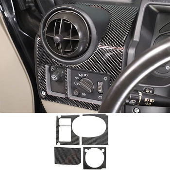 Для Hummer H2 2003-2007 Боковая панель воздуховыпуска автомобиля декоративная наклейка из мягкого углеродного волокна Аксессуары для интерьера LHD