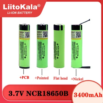 Liitokala Новый NCR18650B 3400 мАч 3,7 В Аккумуляторная батарея для фонарика батареи с печатной платой DIY Никель