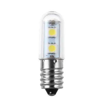 Новое Поступление 2017 года, 1x Mini E14, 1 Вт, 7 светодиодов 5050 SMD, натуральная/теплая белая лампочка для холодильника, 110 В/220 В