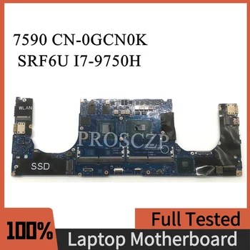 CN-0GCN0K 0GCN0K GCN0K Материнская плата для XPS 15 7590 Материнская плата ноутбука LA-H331P с SRF6U I7-9750H CPU N19P-Q1-A1 GPU 100% Рабочая