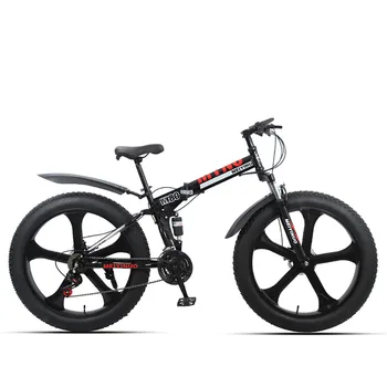 26-Дюймовый 27-скоростной Снежный велосипед из Высокоуглеродистой стали Для взрослых, открытый внедорожник, мужские и женские шины с переменной скоростью, широкие шины