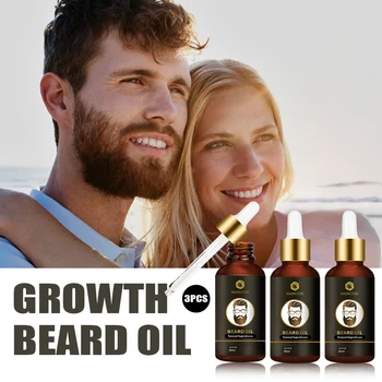 Эфирное масло для роста бороды для мужчин, Быстрорастущее Масло для бороды, Питательное масло для усов, Натуральное Органическое масло для роста бороды, средство по уходу за бородой